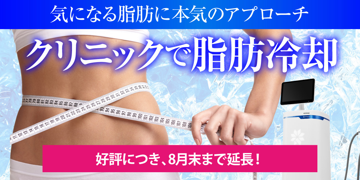 気になる脂肪に本気のアプローチ クルスカで脂肪冷却