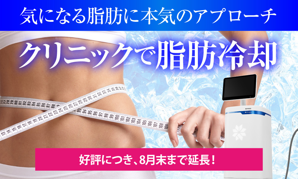 気になる脂肪に本気のアプローチ クルスカで脂肪冷却