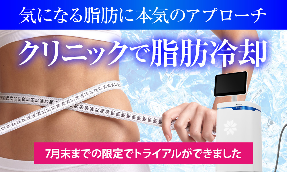 気になる脂肪に本気のアプローチ クルスカで脂肪冷却